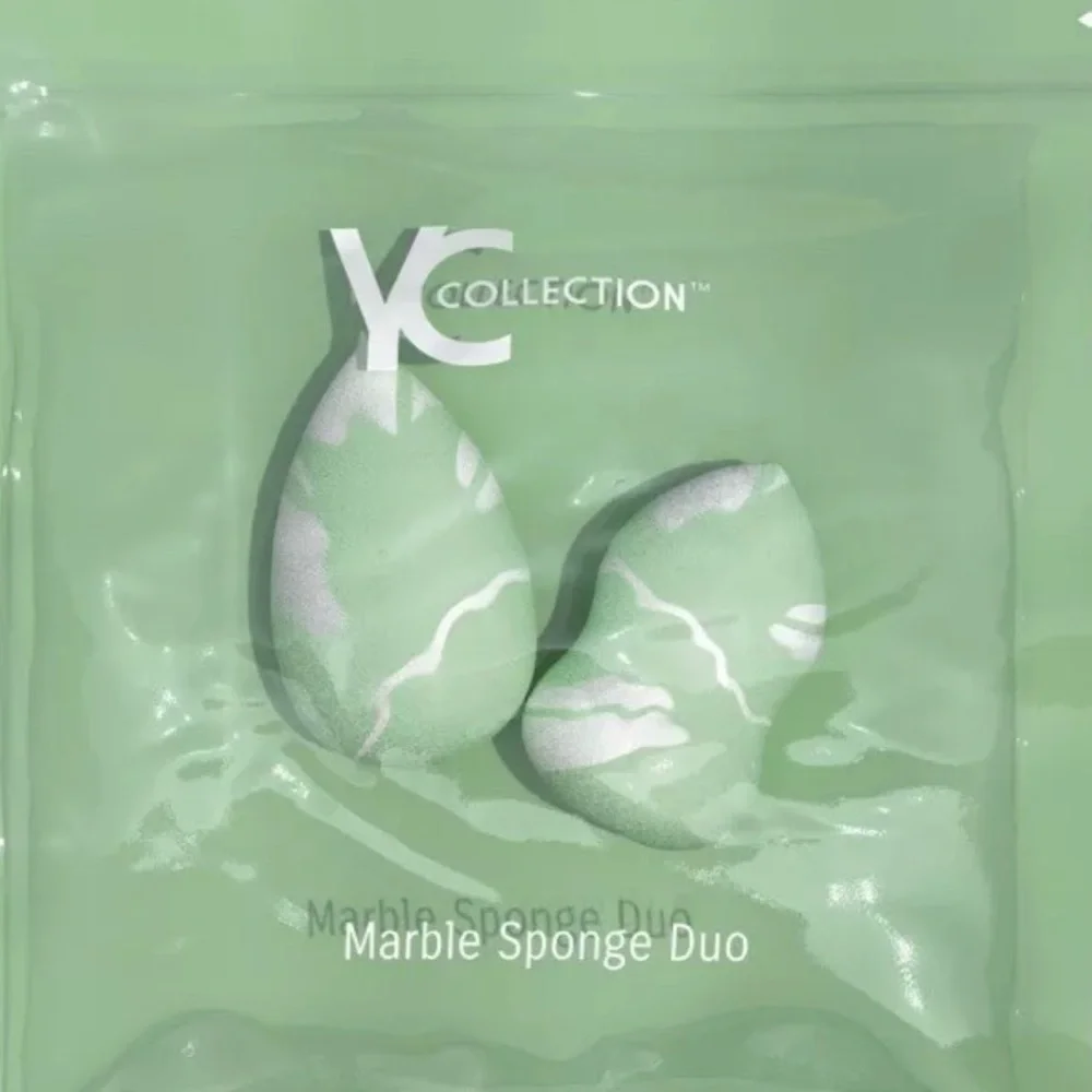 YC Collection NWT Marble Green White Sponge Duo Sealed OS